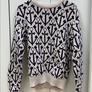 Anchor thick knit sweater